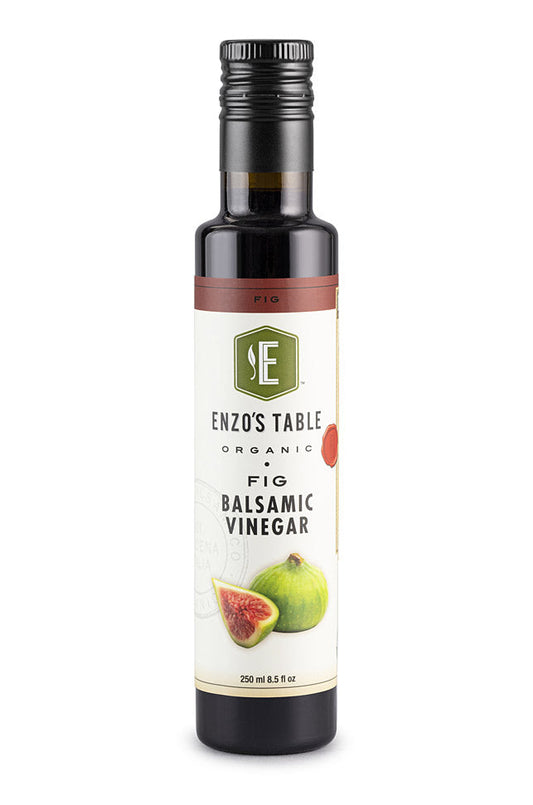 Enzo's Table Organic Fig Balsamic Vinegar, 250 ml (8.5 fl oz)