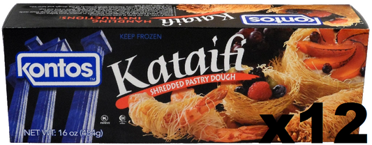 Shredded Fillo (Phyllo) Dough Kataifi (Kontos) CASE (12 x 1lb)