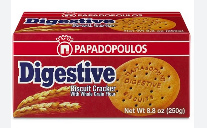 Digestive Biscuit Cracker (Papadopoulos) 250g