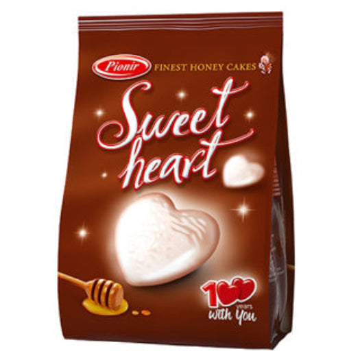 Sweet Heart Sugar Coated Honey Cakes -Glazed (Pionir) 150g