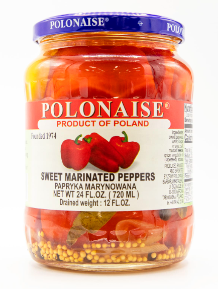 Sweet Marinated Peppers (Polonaise) 24oz